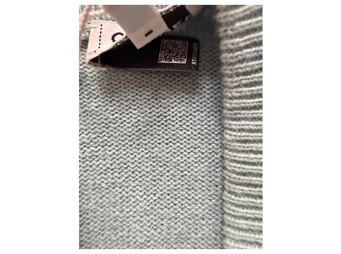 Chanel Damen-Cardigan hellblau aus Kaschmir - Ansicht 8