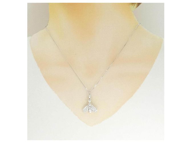 Autre Marque Collar de Abeja en Au750 y Diamantes - vista 2