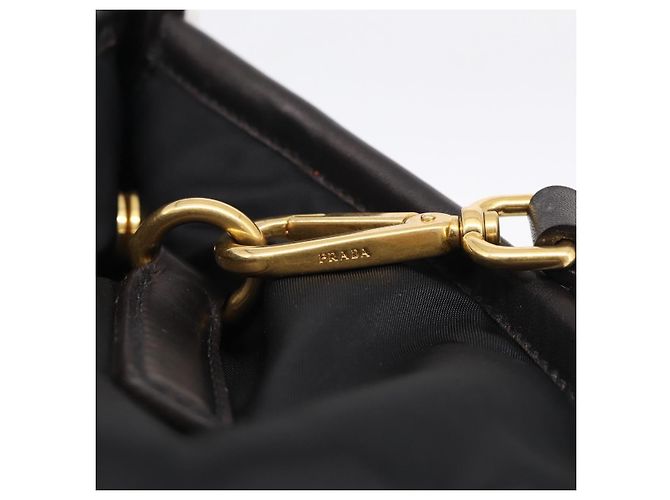 PRADA Handtasche Nylon 2way Black Gold - Ansicht 10