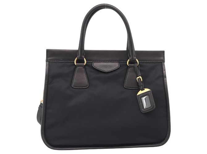 PRADA Handtasche Nylon 2way Black Gold - Ansicht 13