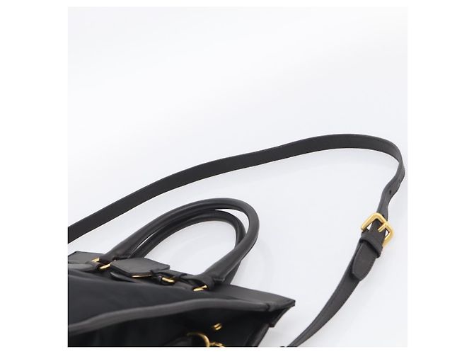 PRADA Handtasche Nylon 2way Black Gold - Ansicht 15