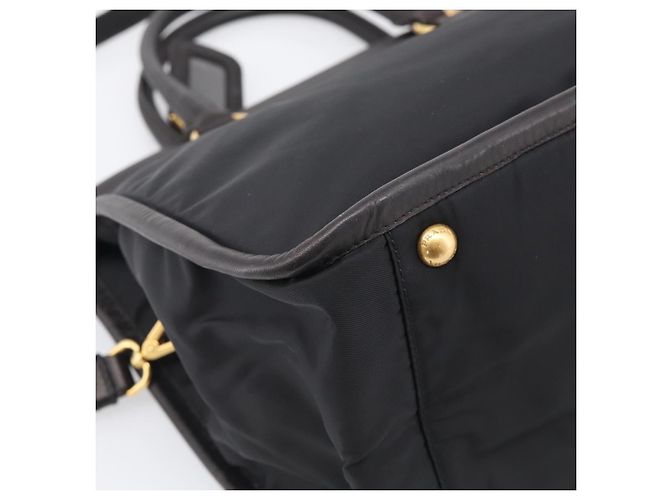 PRADA Handtasche Nylon 2way Black Gold - Ansicht 18