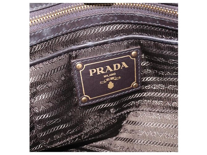 PRADA Handtasche Nylon 2way Black Gold - Ansicht 20