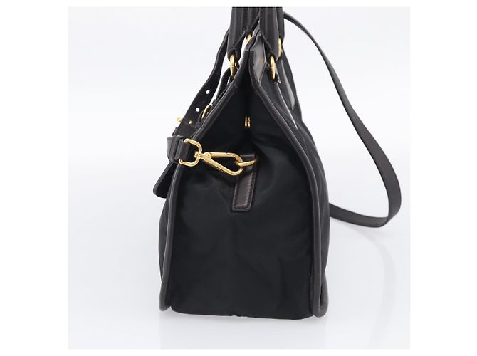 PRADA Handtasche Nylon 2way Black Gold - Ansicht 4