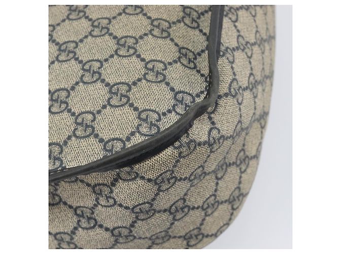 GUCCI GG Supreme Shoulder Bag PVC Navy Silver 201732 - vista 13
