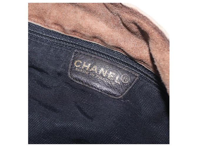 CHANEL Tote Bag Wildleder Braun CC - Ansicht 14