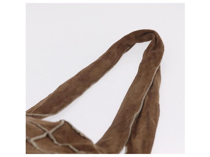 CHANEL Tote Bag Wildleder Braun CC - Ansicht 8