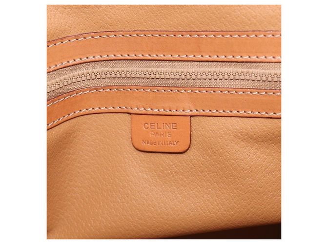 Céline CELINE Macadam Canvas Hand Bag PVC Leather 2way Brown Gold - vista 20