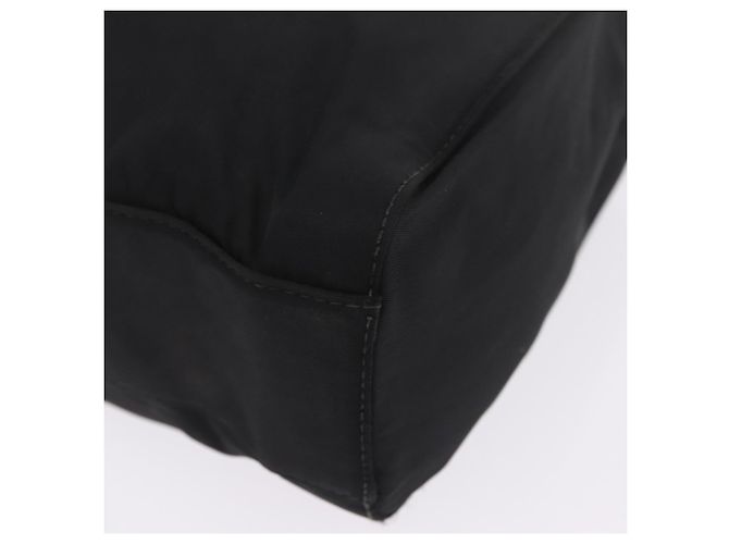PRADA Schultertasche mit Kette Nylon Black Gold - Ansicht 13