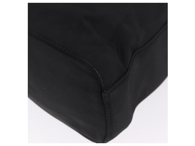PRADA Schultertasche mit Kette Nylon Black Gold - Ansicht 14