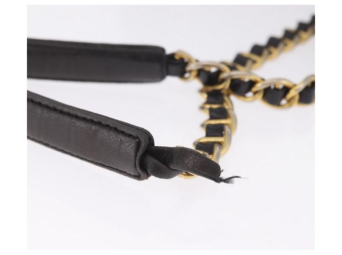 PRADA Schultertasche mit Kette Nylon Black Gold - Ansicht 8