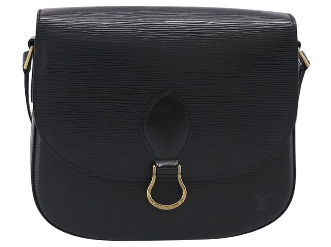 Saint-Cloud LOUIS VUITTON Epi Saint Cloud GM Shoulder Bag Black M52192 LV - vista 13