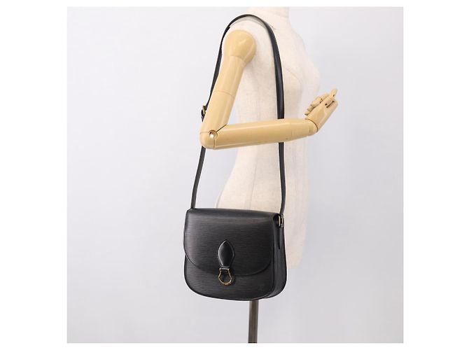 Saint-Cloud LOUIS VUITTON Epi Saint Cloud GM Shoulder Bag Black M52192 LV - vista 28