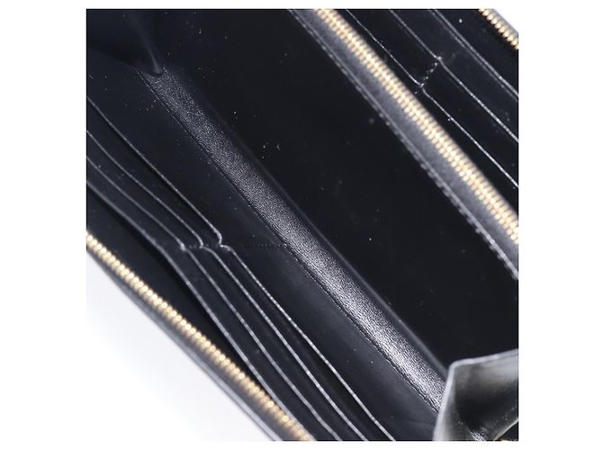 Céline CELINE Triomphe Long Wallet Leather Black Gold - vista 17