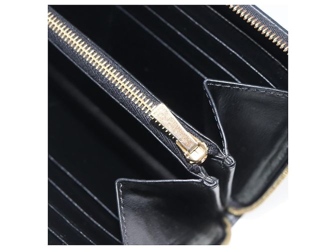 Céline CELINE Triomphe Long Wallet Leather Black Gold - vista 18