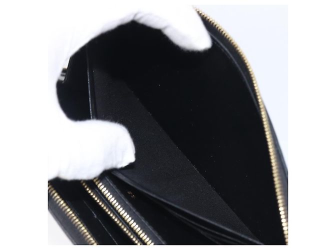 Céline CELINE Triomphe Long Wallet Leather Black Gold - vista 21