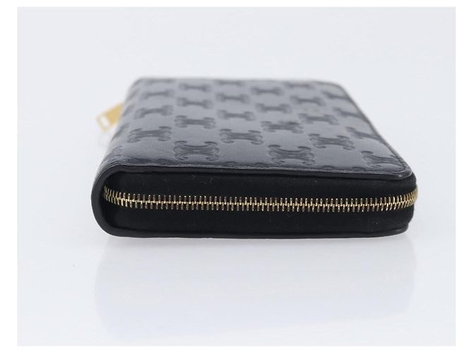 Céline CELINE Triomphe Long Wallet Leather Black Gold - vista 4