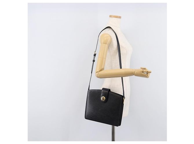 LOUIS VUITTON Epi Capuchin Shoulder Bag Black M52342 LV - vista 28