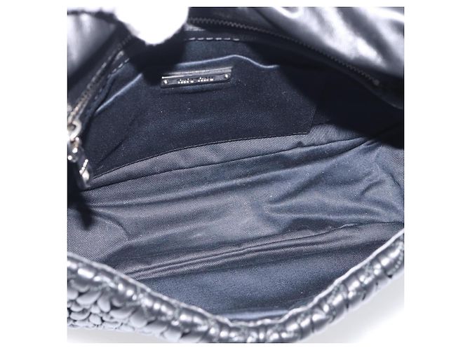Miu Miu Sac à épaule Matelassé avec chaîne en cuir noir argenté - vue 11
