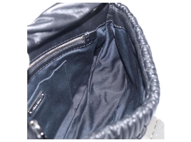 Miu Miu Sac à épaule Matelassé avec chaîne en cuir noir argenté - vue 25