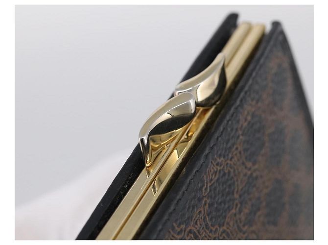 Céline CELINE Macadam Canvas Coin Purse Black Gold - view 12