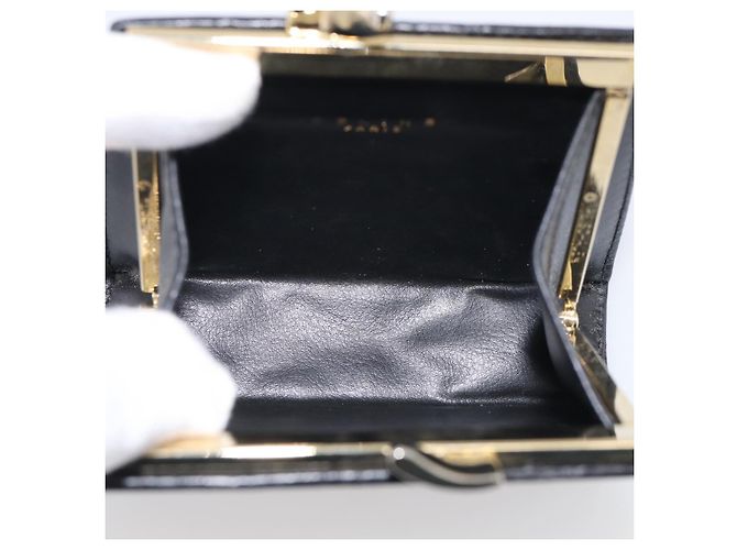Céline CELINE Macadam Canvas Coin Purse Black Gold - view 14