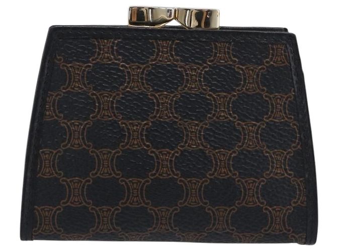 Céline CELINE Macadam Canvas Coin Purse Black Gold - view 2