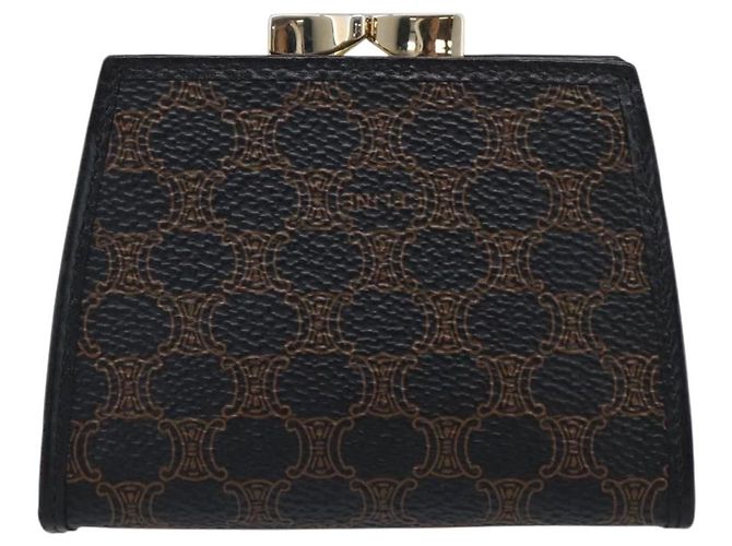 Céline CELINE Macadam Canvas Coin Purse Black Gold - view 3