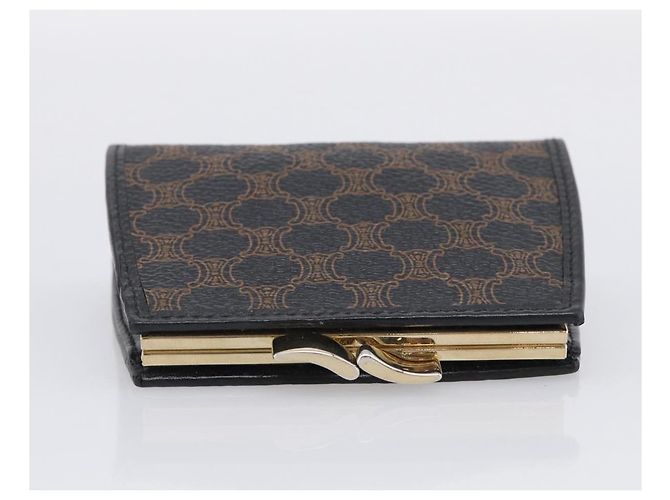 Céline CELINE Macadam Canvas Coin Purse Black Gold - view 6