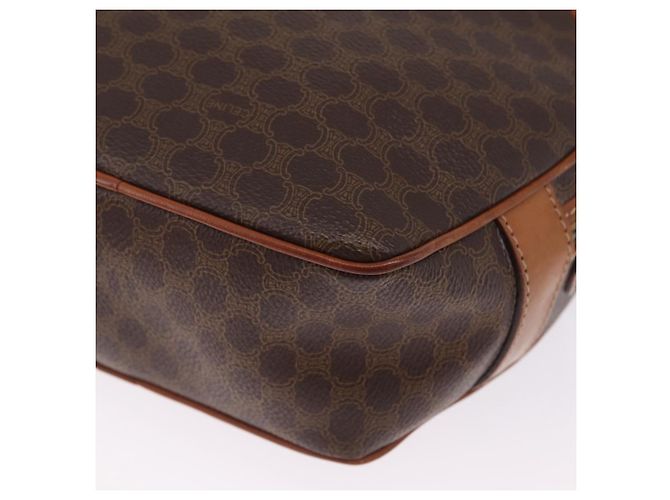 Céline CELINE Macadam Canvas Shoulder Bag PVC Leather Brown Gold - vista 16