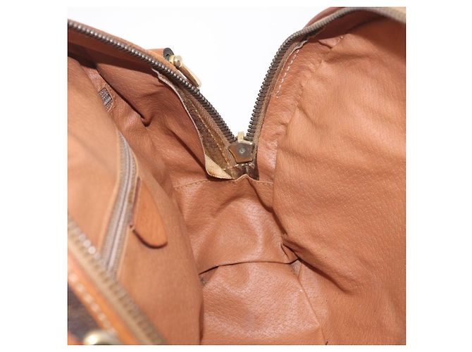 Céline CELINE Macadam Canvas Shoulder Bag PVC Leather Brown Gold - vista 21