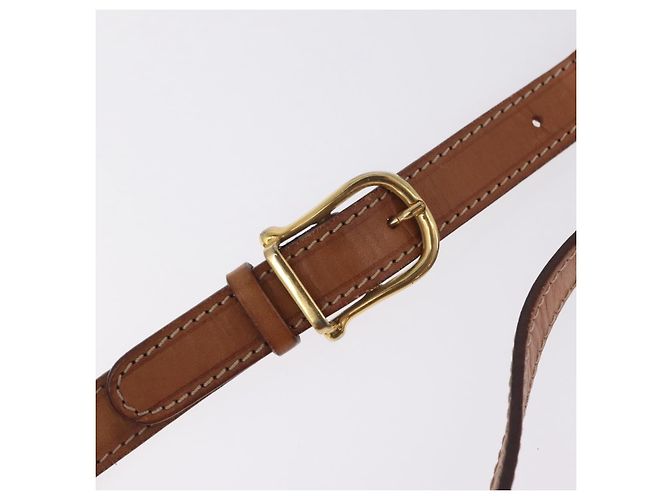 Céline CELINE Macadam Canvas Shoulder Bag PVC Leather Brown Gold - vista 9