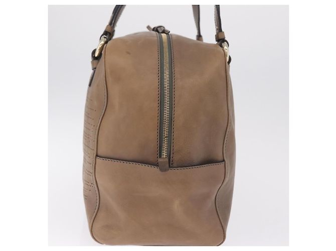 Céline CELINE Bolsa de mão em couro bege tom dourado - vista 5