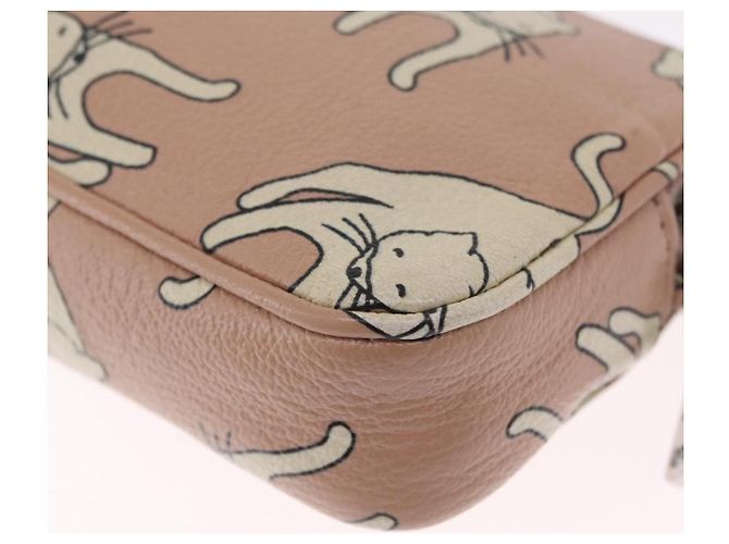Miu Miu Bolso de hombro de piel rosa plata - vista 16