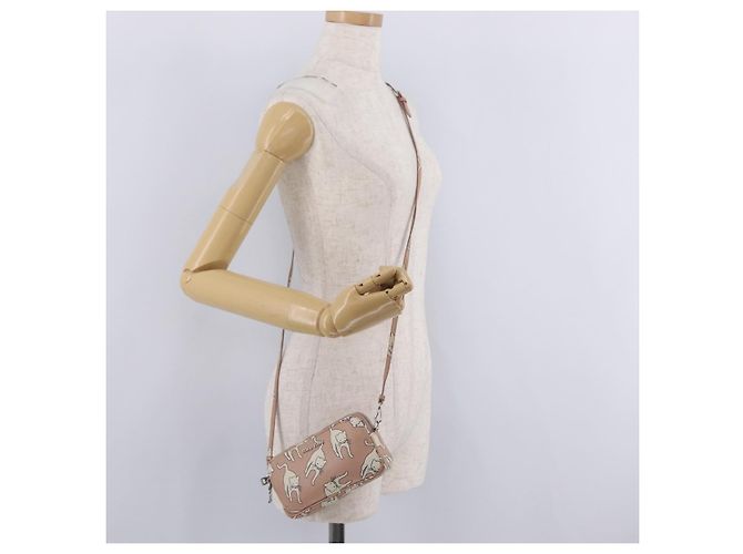 Miu Miu Bolso de hombro de piel rosa plata - vista 28
