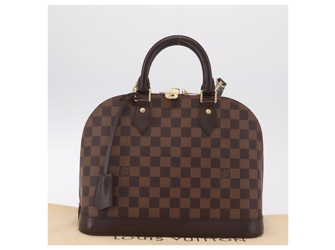 LOUIS VUITTON Damier Ebene Alma PM Hand Bag N53151 LV - vista 12