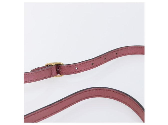GUCCI Sac Bamboo en toile Micro GG Guccissima Cuir Rose 309538 - vue 10