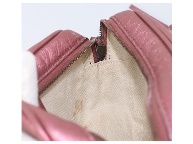 GUCCI Sac Bamboo en toile Micro GG Guccissima Cuir Rose 309538 - vue 20
