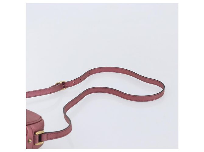 GUCCI Sac Bamboo en toile Micro GG Guccissima Cuir Rose 309538 - vue 9