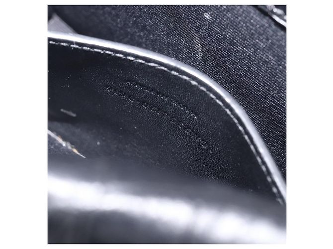 Autre Marque Saint Laurent Kate Chain Shoulder Bag Leather Black Silver - vista 27