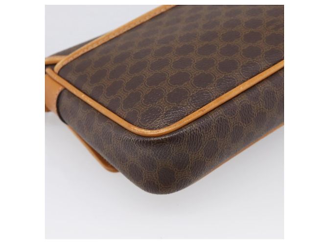 Céline CELINE Macadam Canvas Shoulder Bag PVC Leather Brown Gold - vista 14