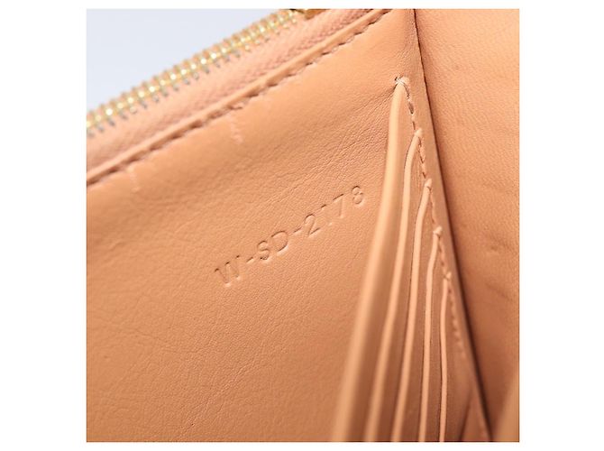 Céline CELINE Pochette de soirée à armature Sac à épaule Cuir Beige Ton Or - vue 30
