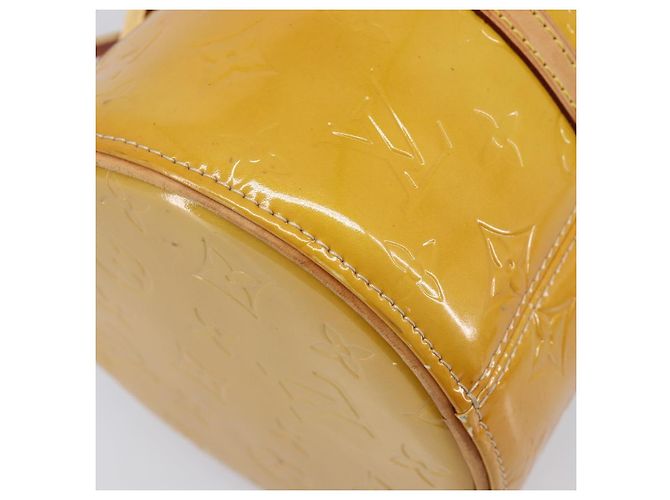 LOUIS VUITTON Monogram Vernis Bedford Hand Bag Beige M91006 LV - vue 13
