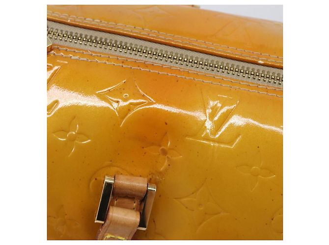 LOUIS VUITTON Monogram Vernis Bedford Hand Bag Beige M91006 LV - vue 15