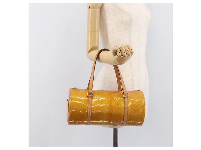 LOUIS VUITTON Monogram Vernis Bedford Hand Bag Beige M91006 LV - vue 24