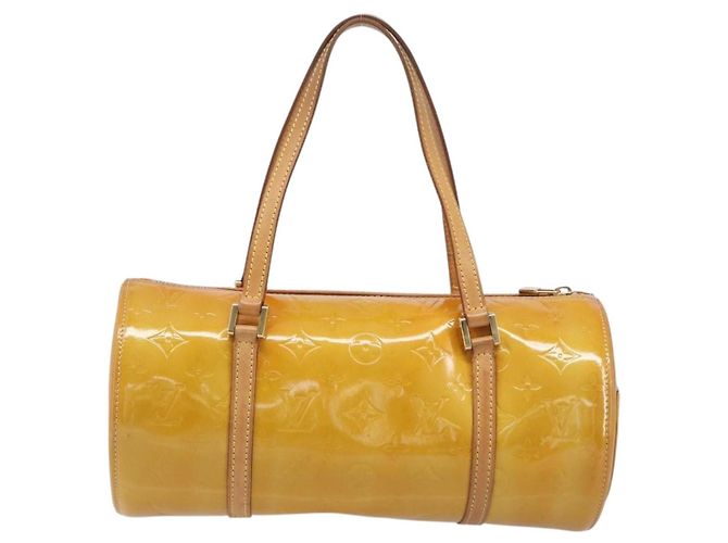 LOUIS VUITTON Monogram Vernis Bedford Hand Bag Beige M91006 LV - vue 3
