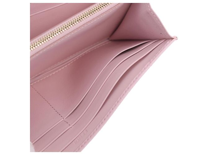 FENDI Cartera Larga Continental Piel Pink Gold - vista 23