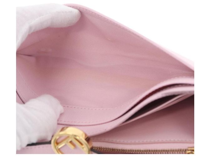 FENDI Cartera Larga Continental Piel Pink Gold - vista 25