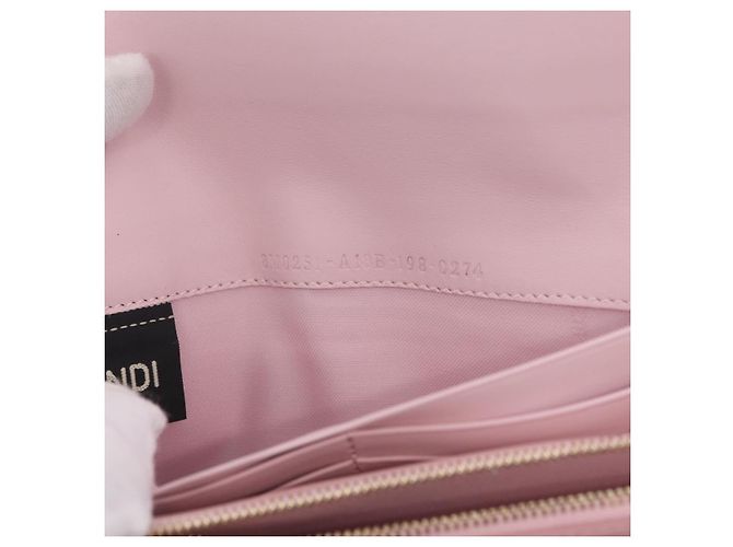 FENDI Cartera Larga Continental Piel Pink Gold - vista 28