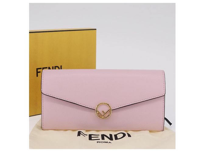 FENDI Cartera Larga Continental Piel Pink Gold - vista 29
